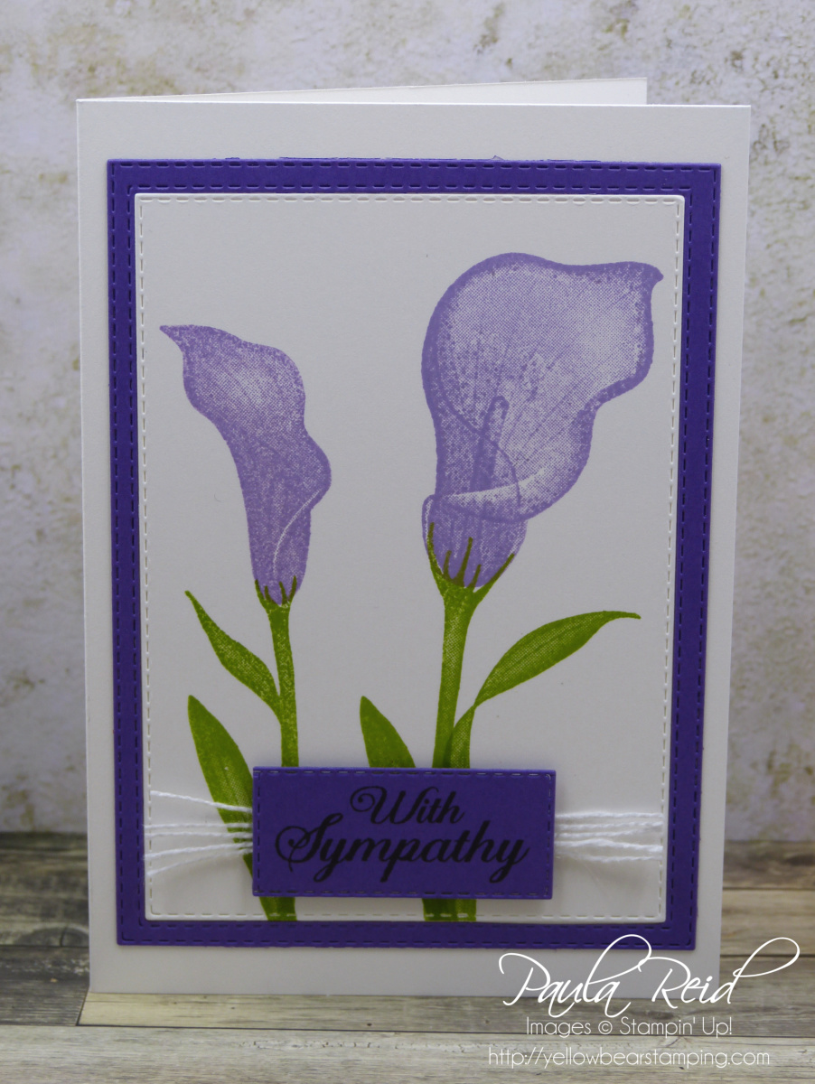 Lasting Lily – Sympathy Cards | Yellow Bear Stamping