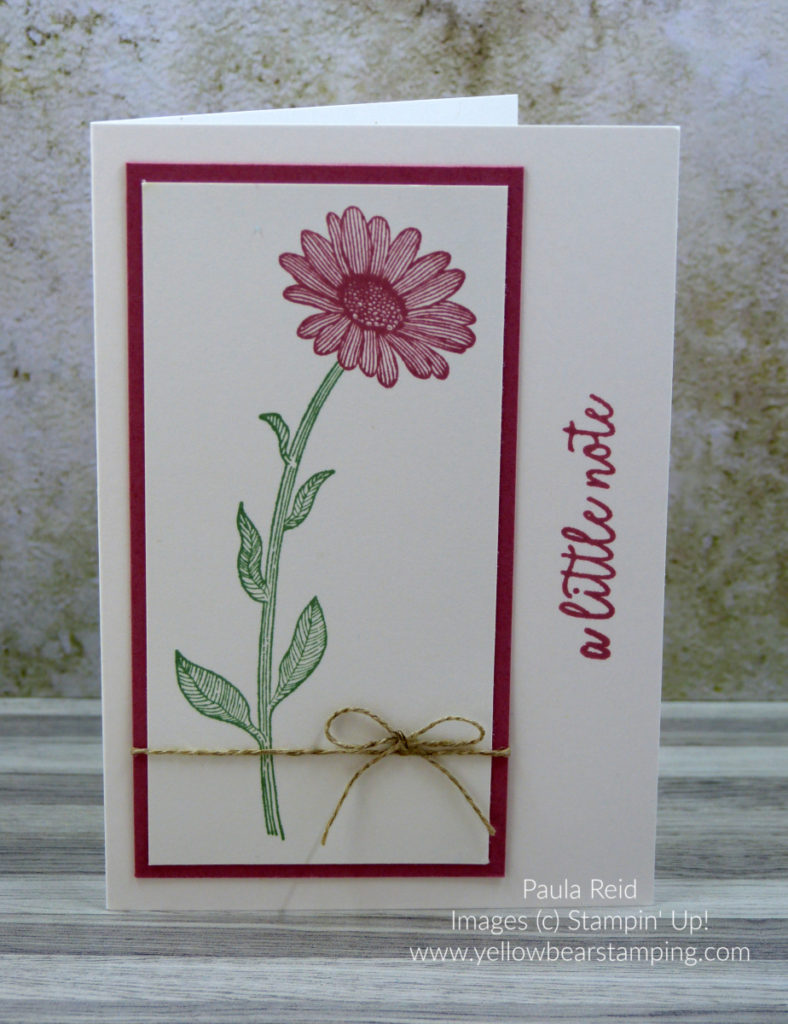 Daisy Lane Notecard - Rococo Rose