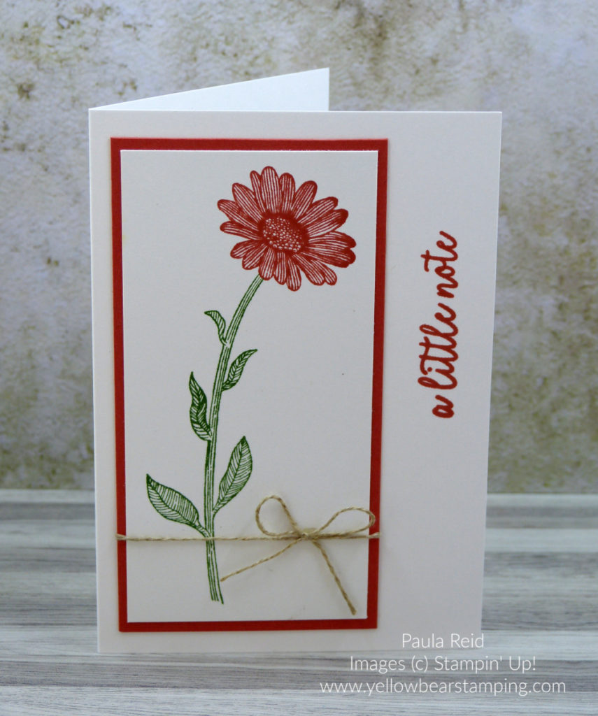 Daisy lane Notecard - Terracotta Tile