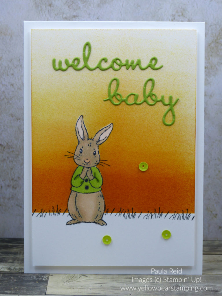 Fable Friends Baby Card - Granny Apple Green