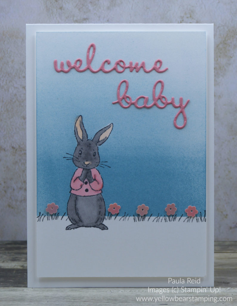 Fable Friends Baby Card - Flirty Flamingo