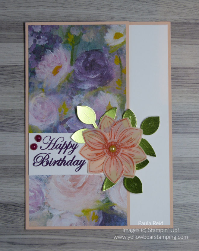 Floral Essence Altered Fold Card | Yellow Bear Stamping