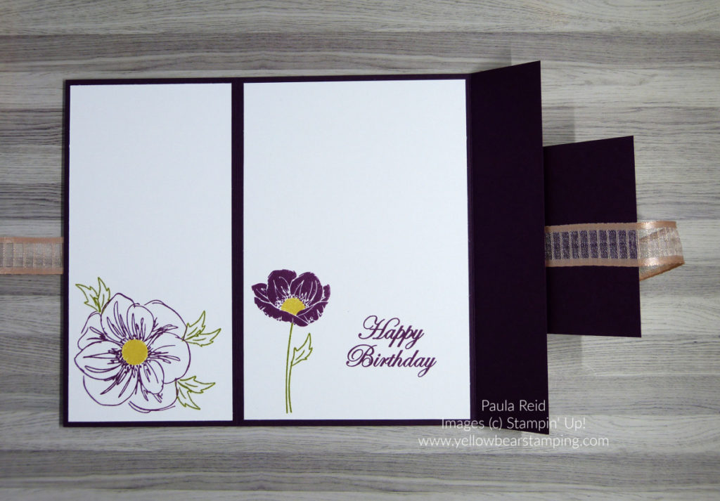 Floral Essence Gate Fold Card - Inside
