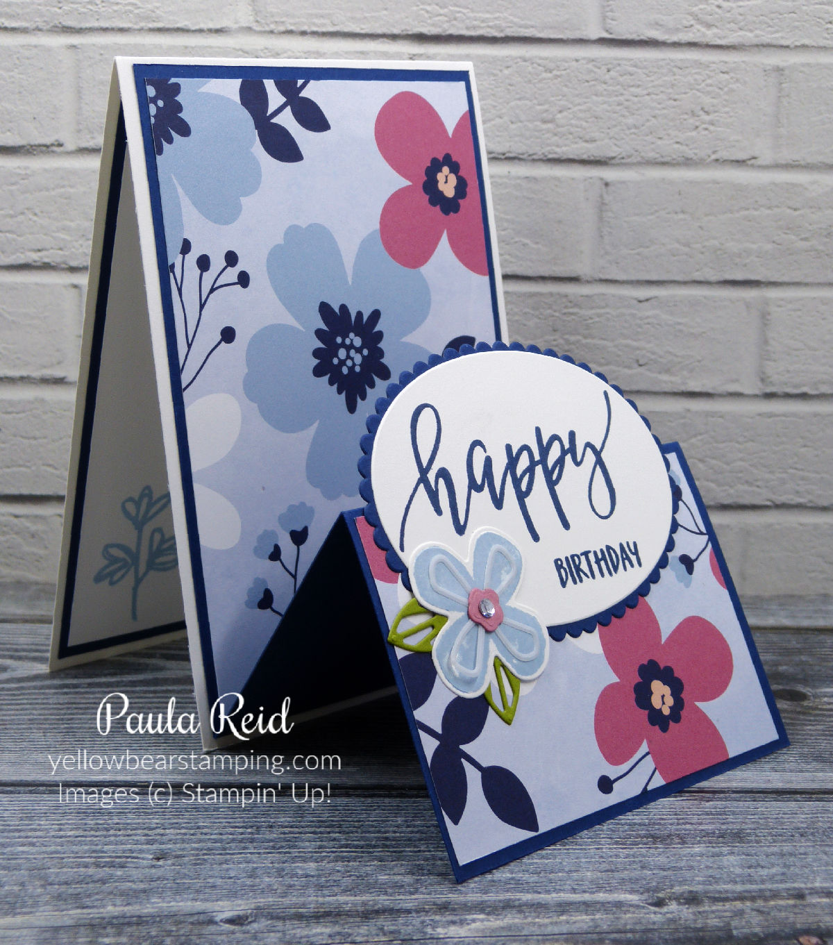 Friday Fun Fold – Double Easel Card | Yellow Bear Stamping