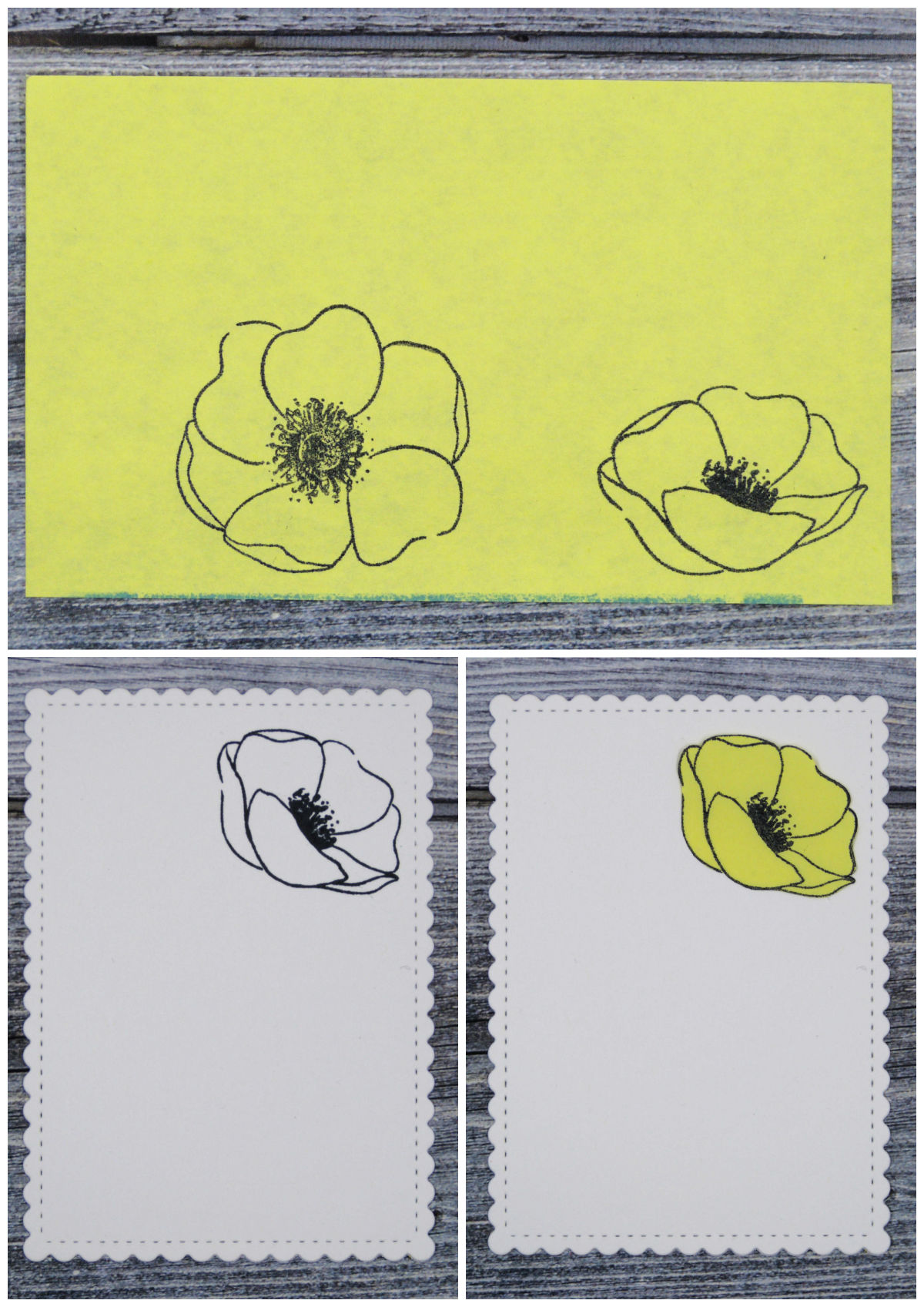 Technique Tuesday Masking Yellow Bear Stamping