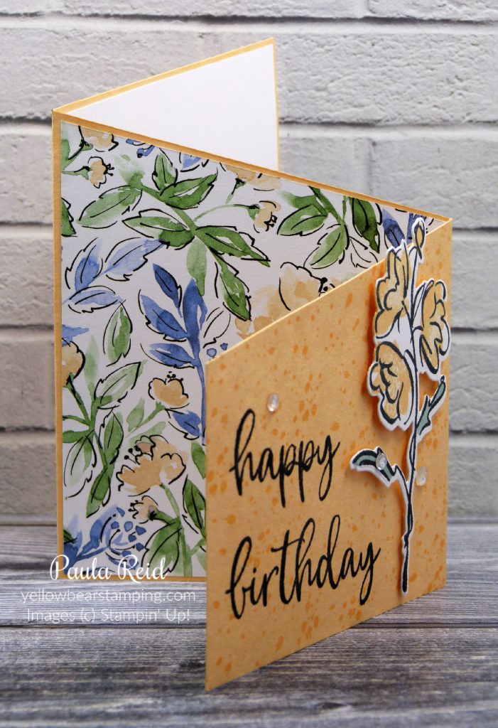 Friday Fun Fold – Angled Z Fold | Yellow Bear Stamping