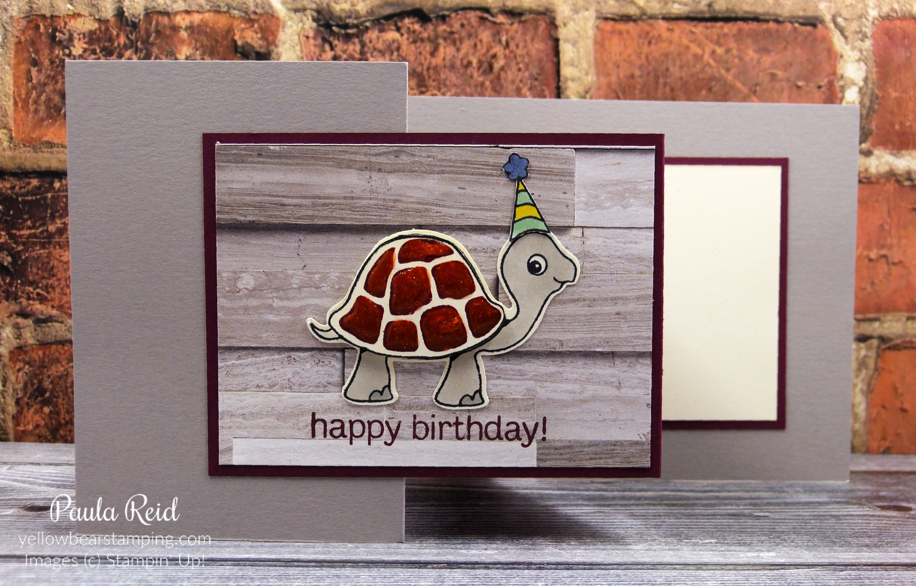 Friday Fun Fold Double Z Fold Yellow Bear Stamping