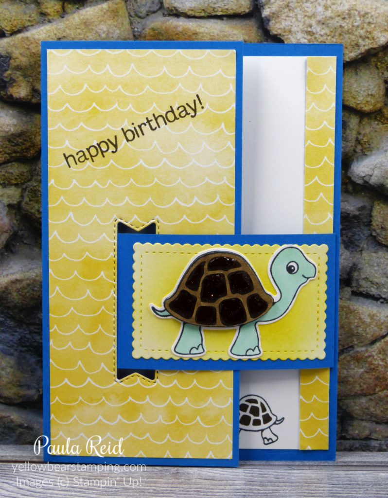 Buckle Card with Turtle Friends