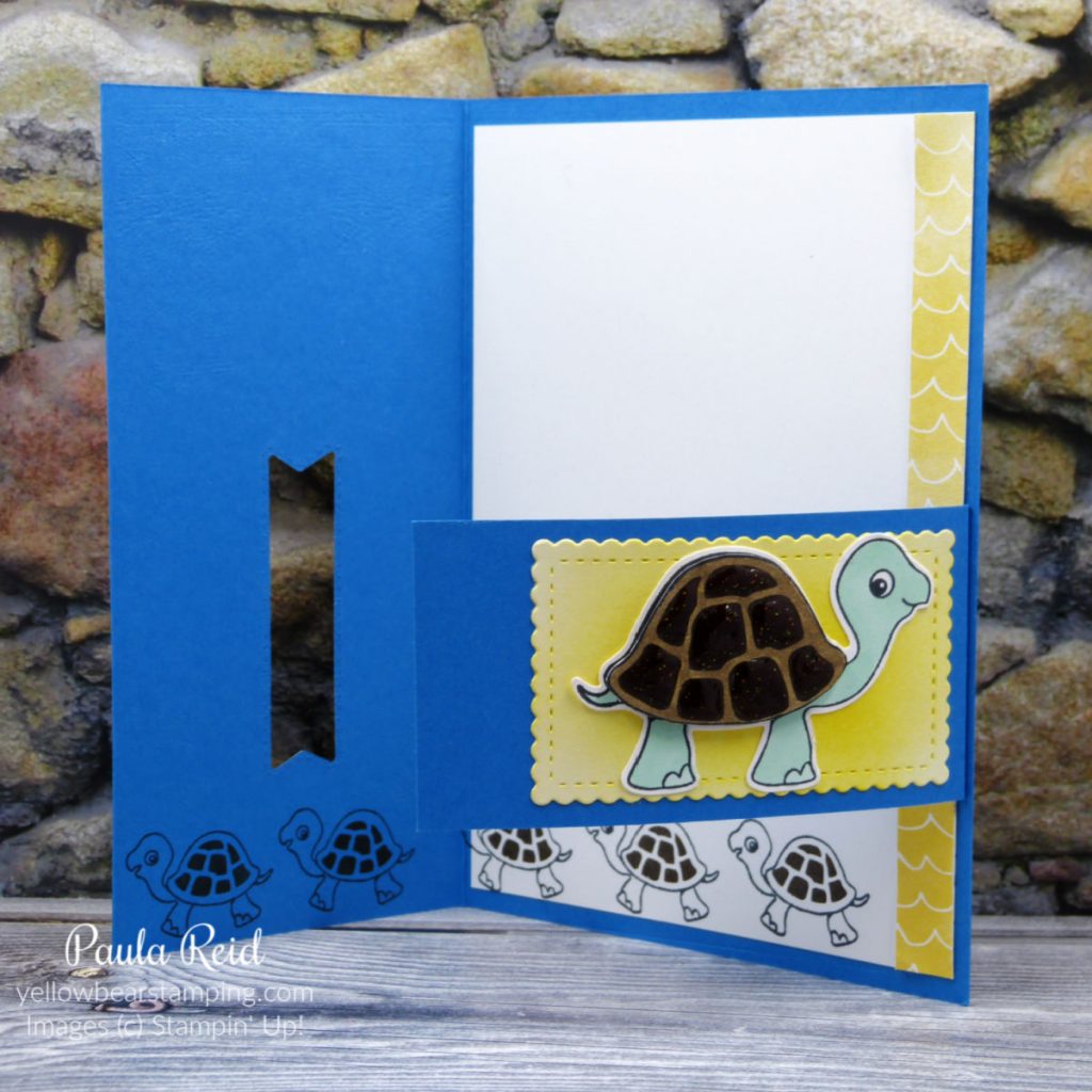 Buckle Card with Turtle Friends