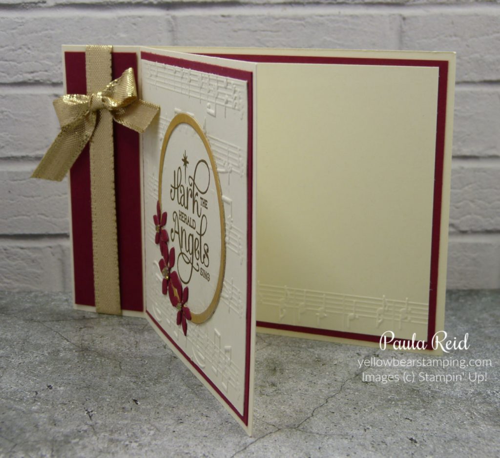 For Unto Us - Book Fold Card with Partial Embossing Technique