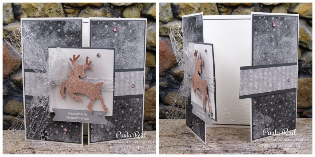 Peaceful Deer - Interlocking Gate Fold Card