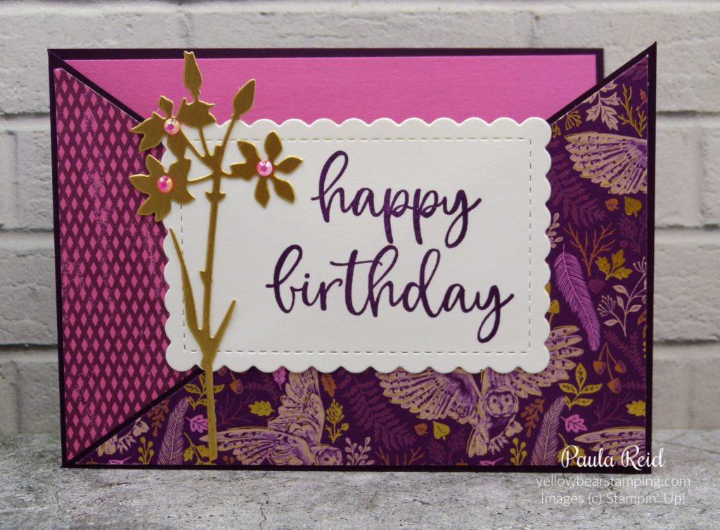 Blackberry Beauty Faux Pocket Card