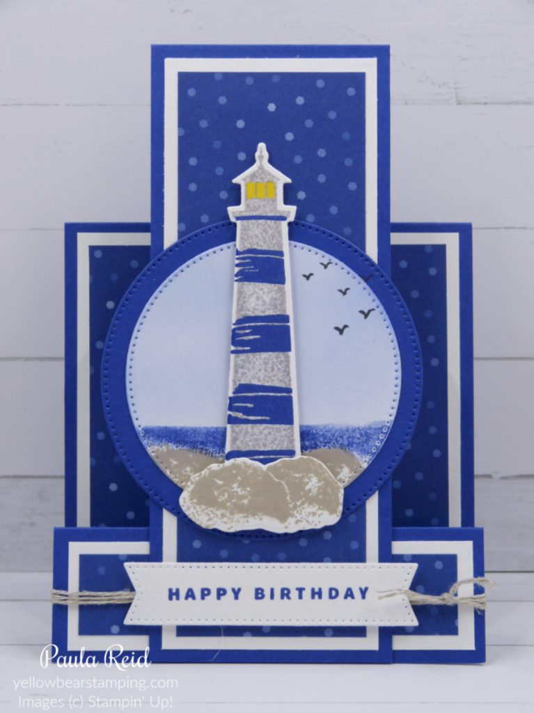 Lighthouse Point Faux Step Card